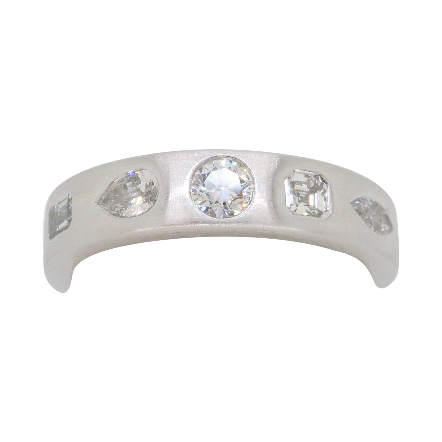 Kwiat Multi-Shaped Diamond Stackable Ring For Sale