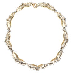 Kwiat Pearl and Diamond Gold Necklace