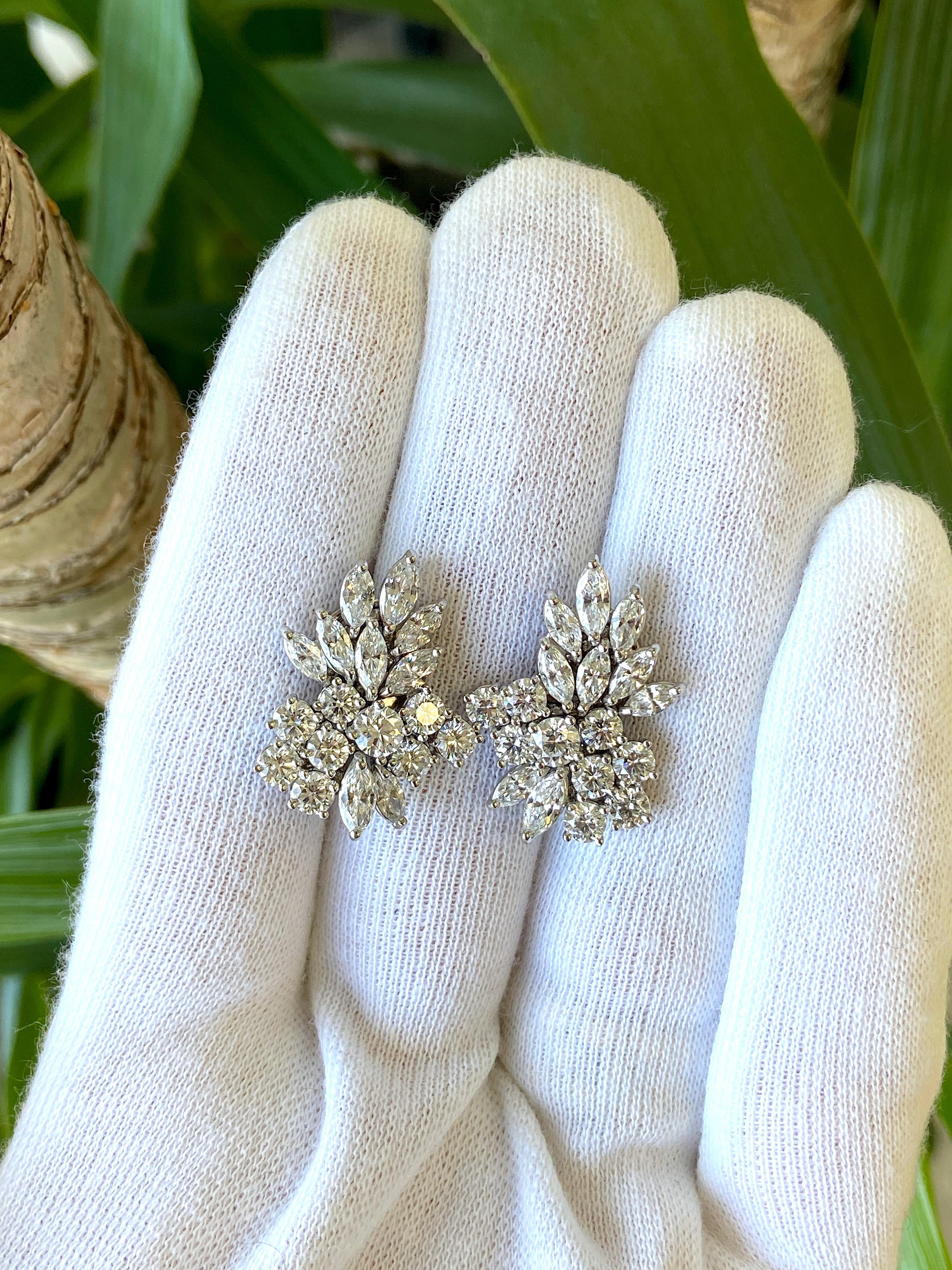 Beautiful pair of earrings stamped 