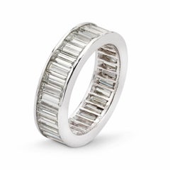Kwiat Platinum Baguette Diamond Eternity Band