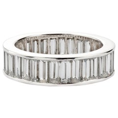 Kwiat Platinum Baguette Diamond Eternity Band