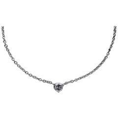Kwiat Platinum Round Diamond 3-Prong Solitaire Necklace