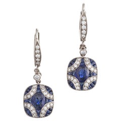 Kwiat Sapphire Diamond Argyle Small Drop Earrings