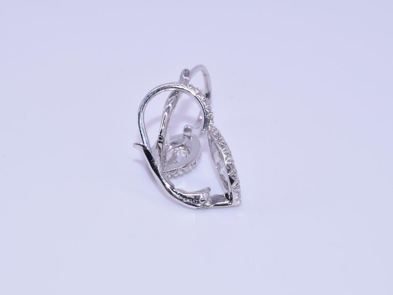 Kwiat Silhouette Diamond Earrings in Platinum and 18 Karat White Gold ...