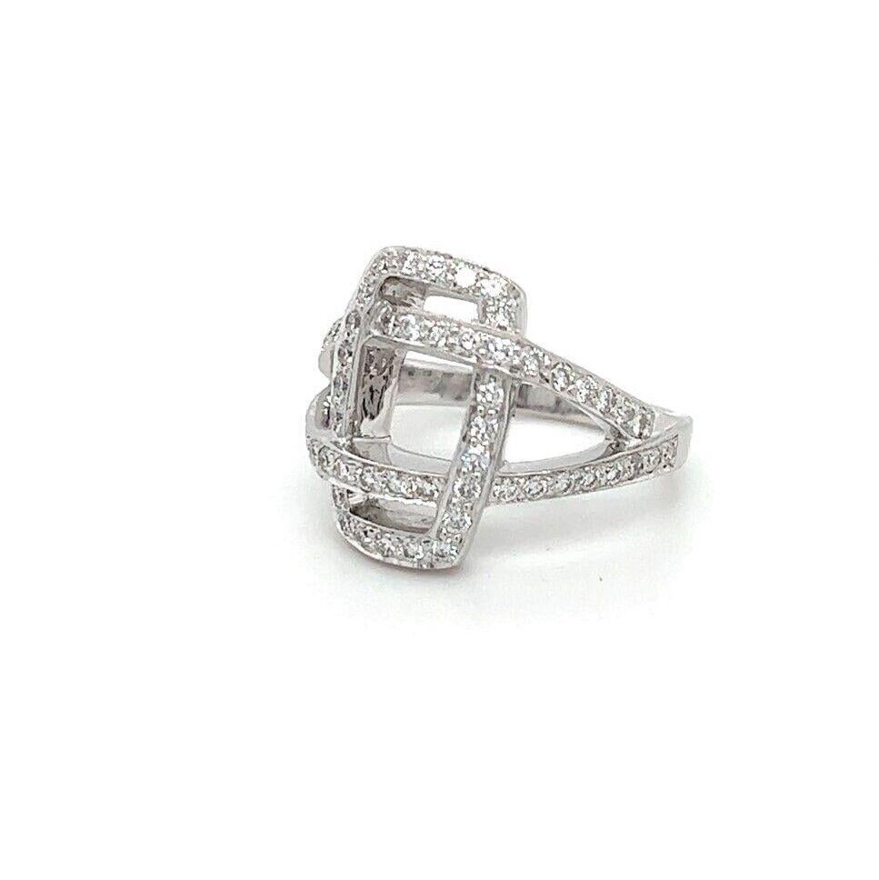 Women's or Men's Kwiat Solaris 18 Karat White Gold Diamond Ring