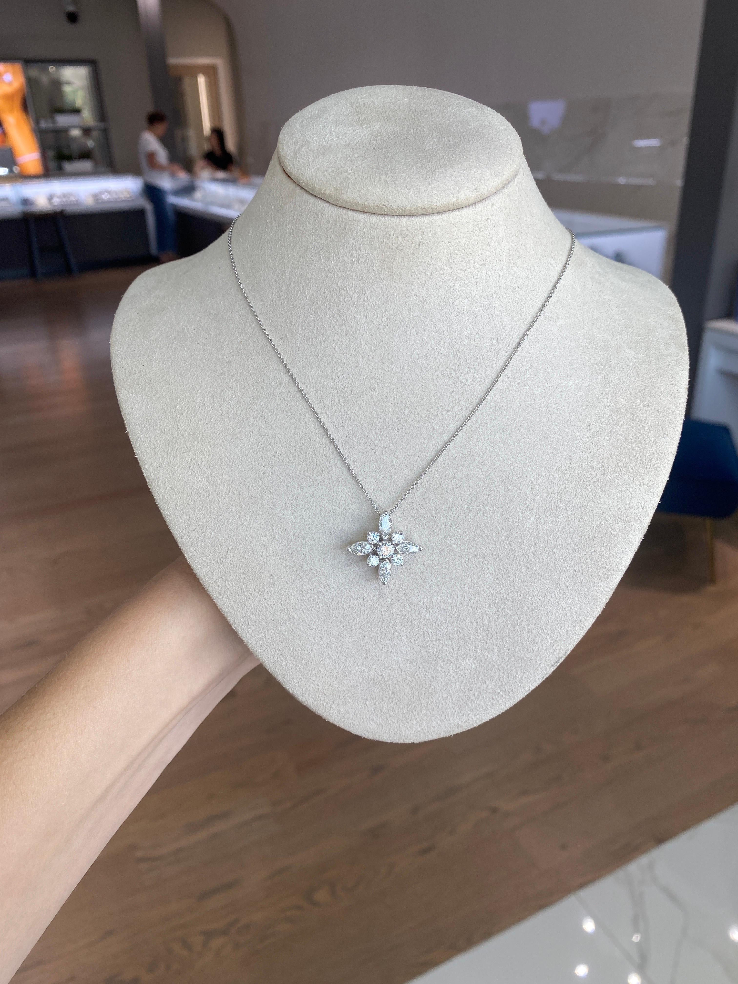 Kwiat Star Collection Anhänger Halskette mit 1,418 Ctw Diamanten in Platin gefasst 3