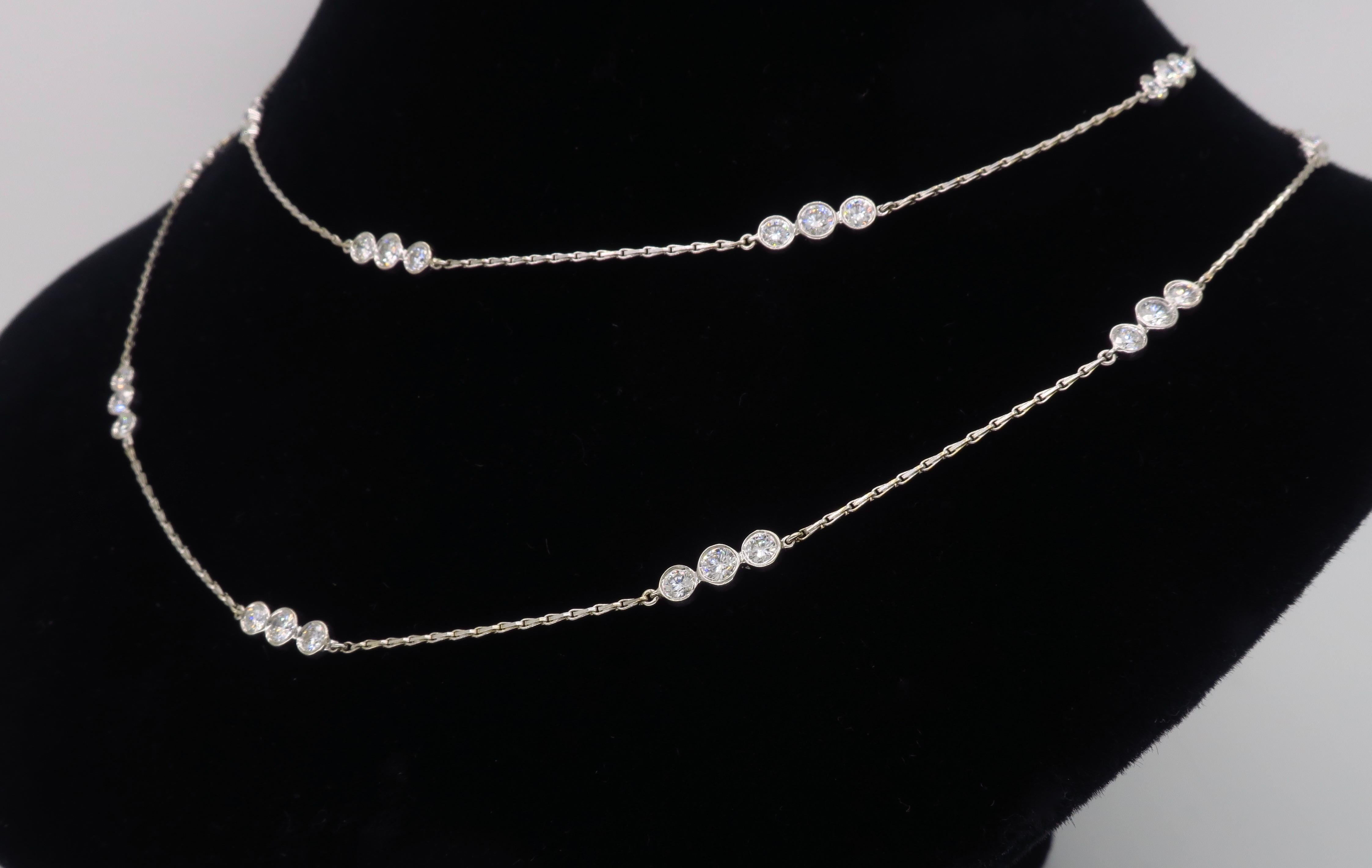 string diamond necklace