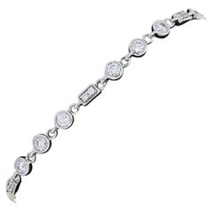 Kwiat White Gold 2.00 Carat Round Diamond Tennis Bracelets