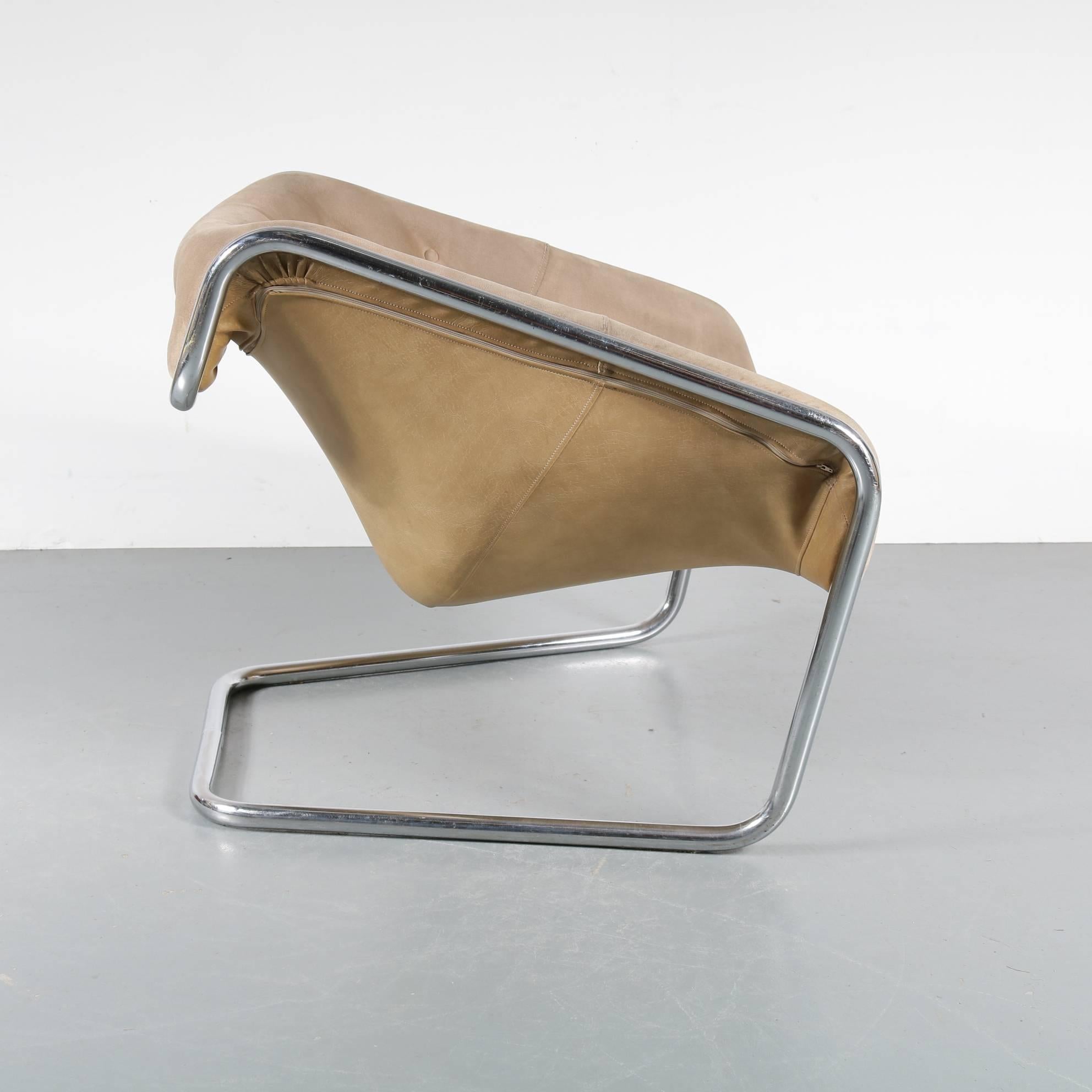 Kwok Hoi Chan „Boxer“-Stuhl für Steiner, Frankreich, 1971 (Moderne der Mitte des Jahrhunderts) im Angebot