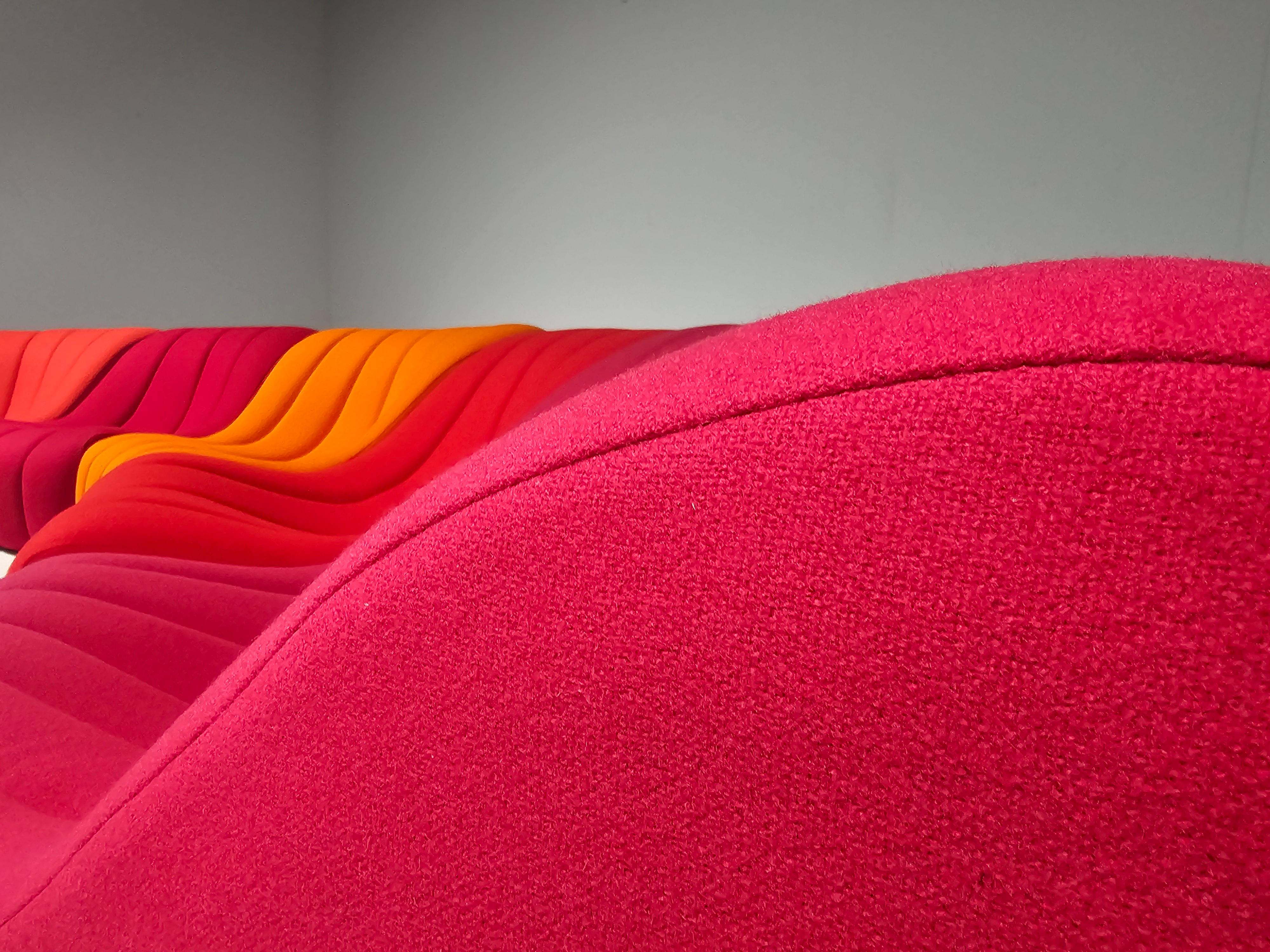 Late 20th Century Kwok Hoi Chan 'Chromatic'  modular multi-color sofa, Steiner, 1970s For Sale