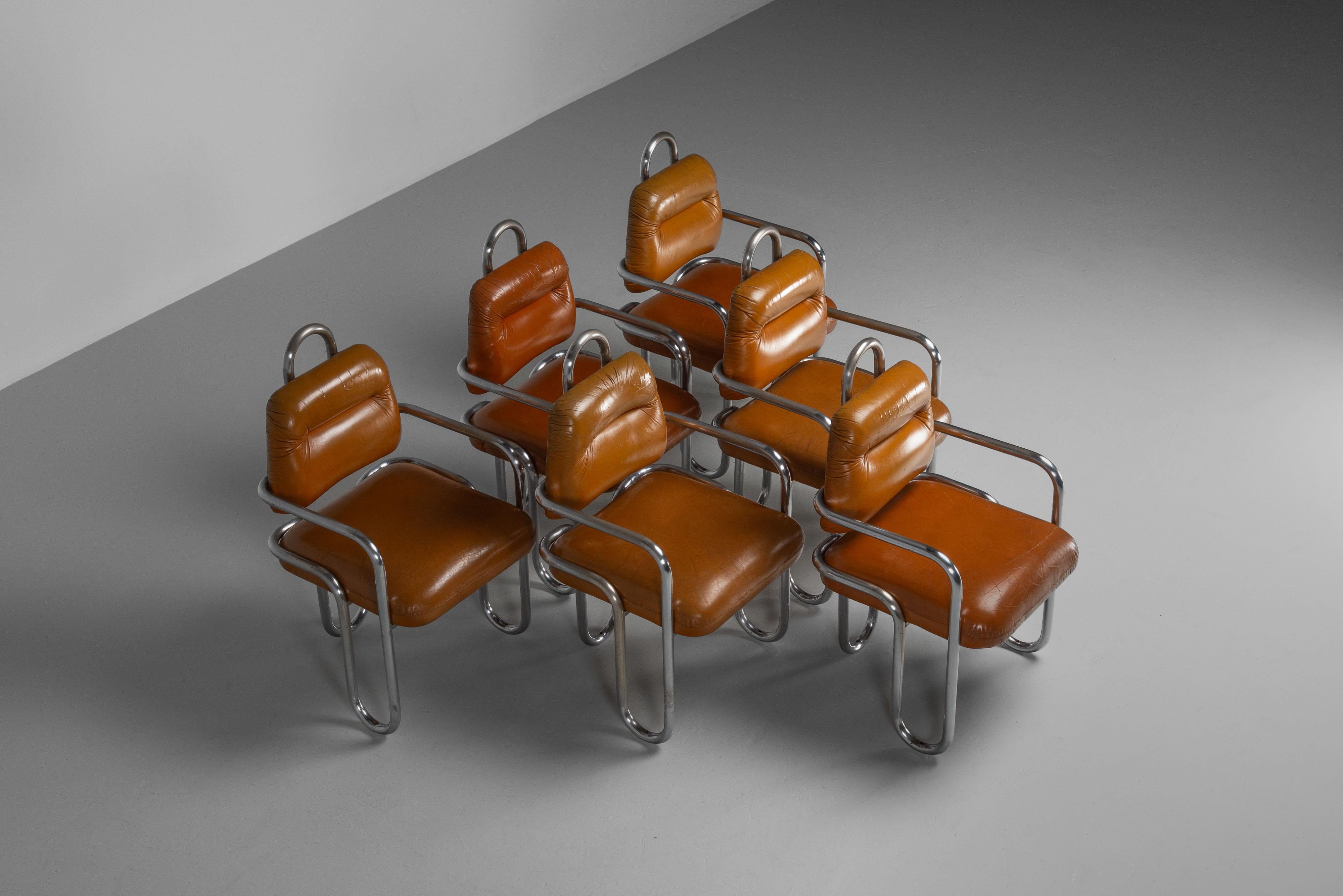Sillas de comedor Kwok Hoi Chan fabricadas por Steiner France 1970 Moderno de mediados de siglo en venta