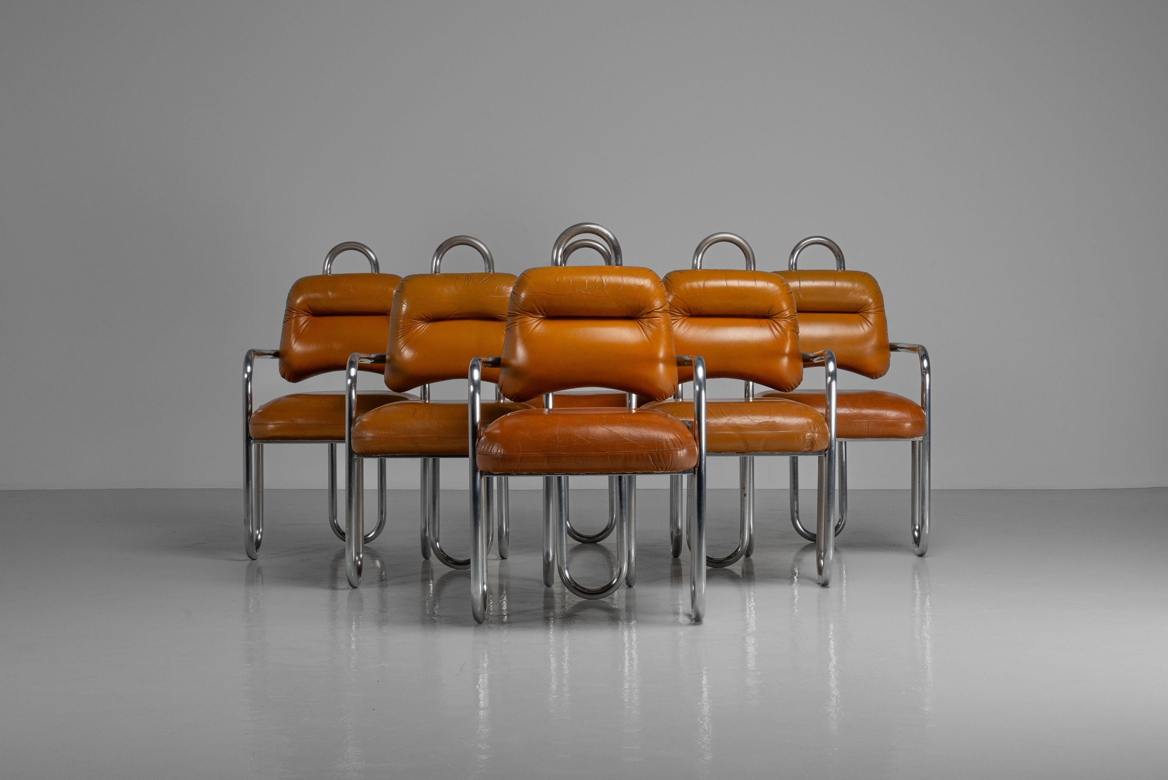 Sillas de comedor Kwok Hoi Chan fabricadas por Steiner France 1970 Francés en venta