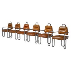 Kwok Hoi Chan dining chairs made by Steiner France 1970