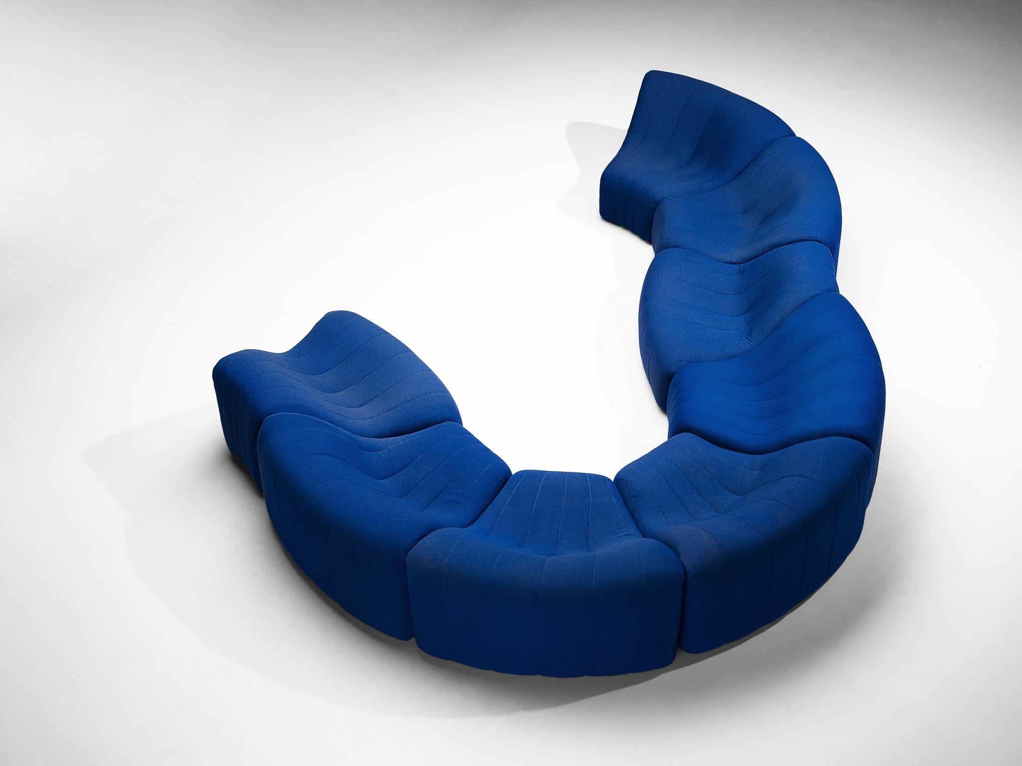 Kwok Hoi Chan for Steiner, sectional sofa consisting of eight elements, model ´chromatic´, fabric, France, 1970

A postmodern design by Kwok Hoi Chan created in 1970 for Steiner. Design in the seventies was all about going beyond the strict