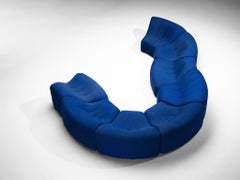 Modulares Sofa „Chromatic“ von Kwok Hoi Chan für Steiner in Hellblau