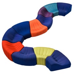 Grand canapé modulaire multicolore « chromatique » de Kwok Hoi Chan pour Steiner