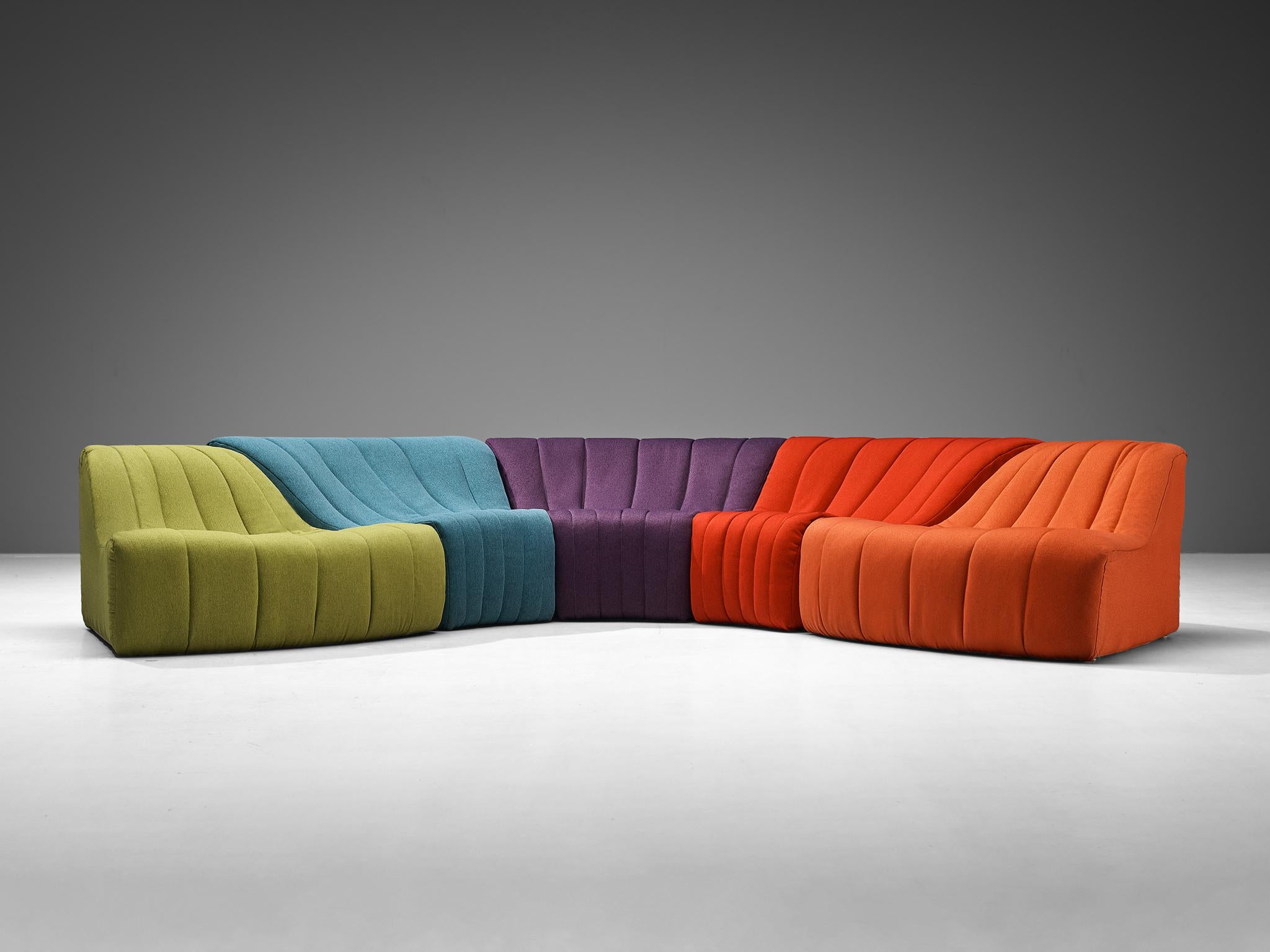 multicolored sofa