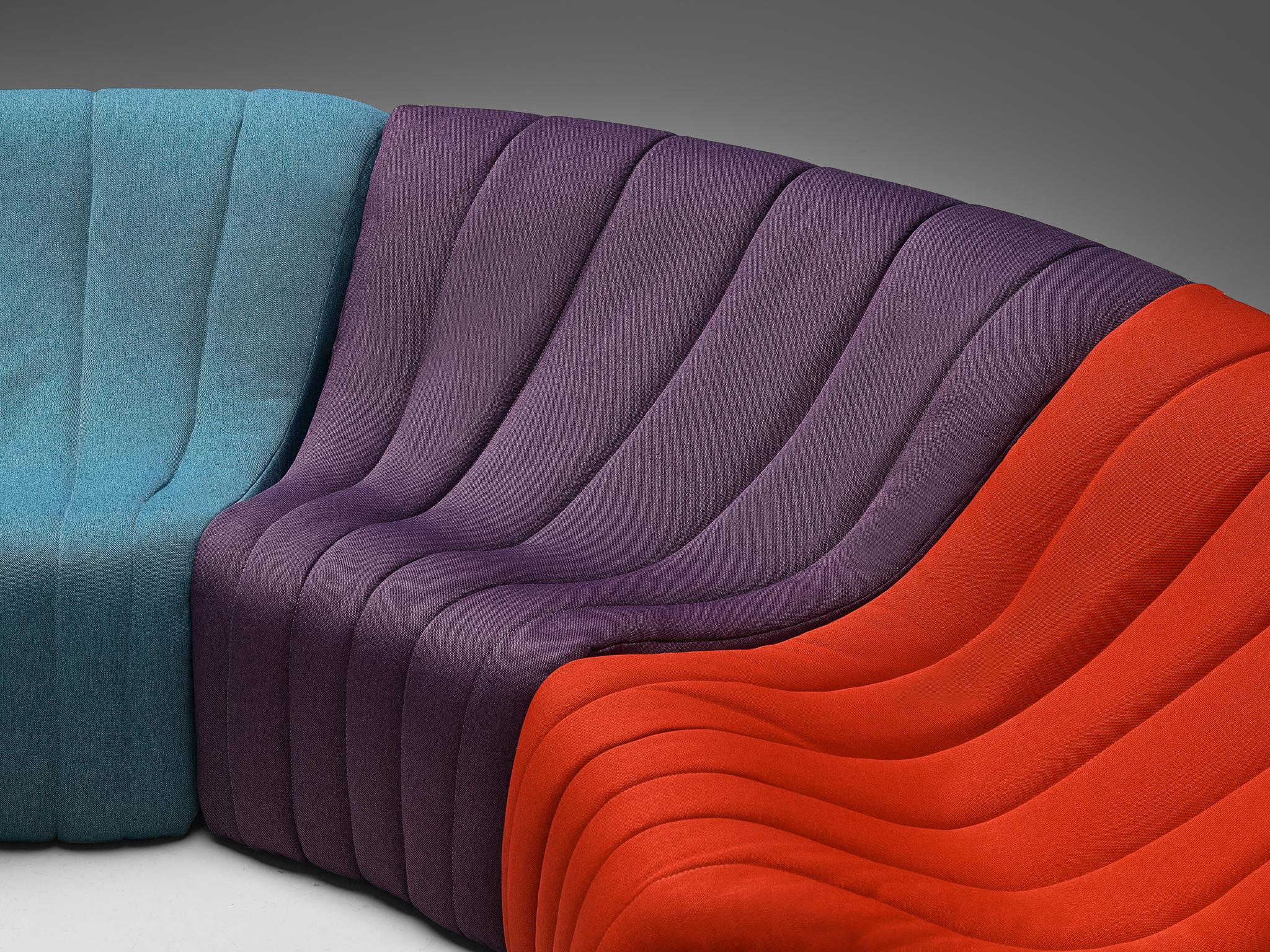 Kwok Hoi Chan for Steiner 'Chromatic' Multicolored Modular Sofa In Good Condition In Waalwijk, NL