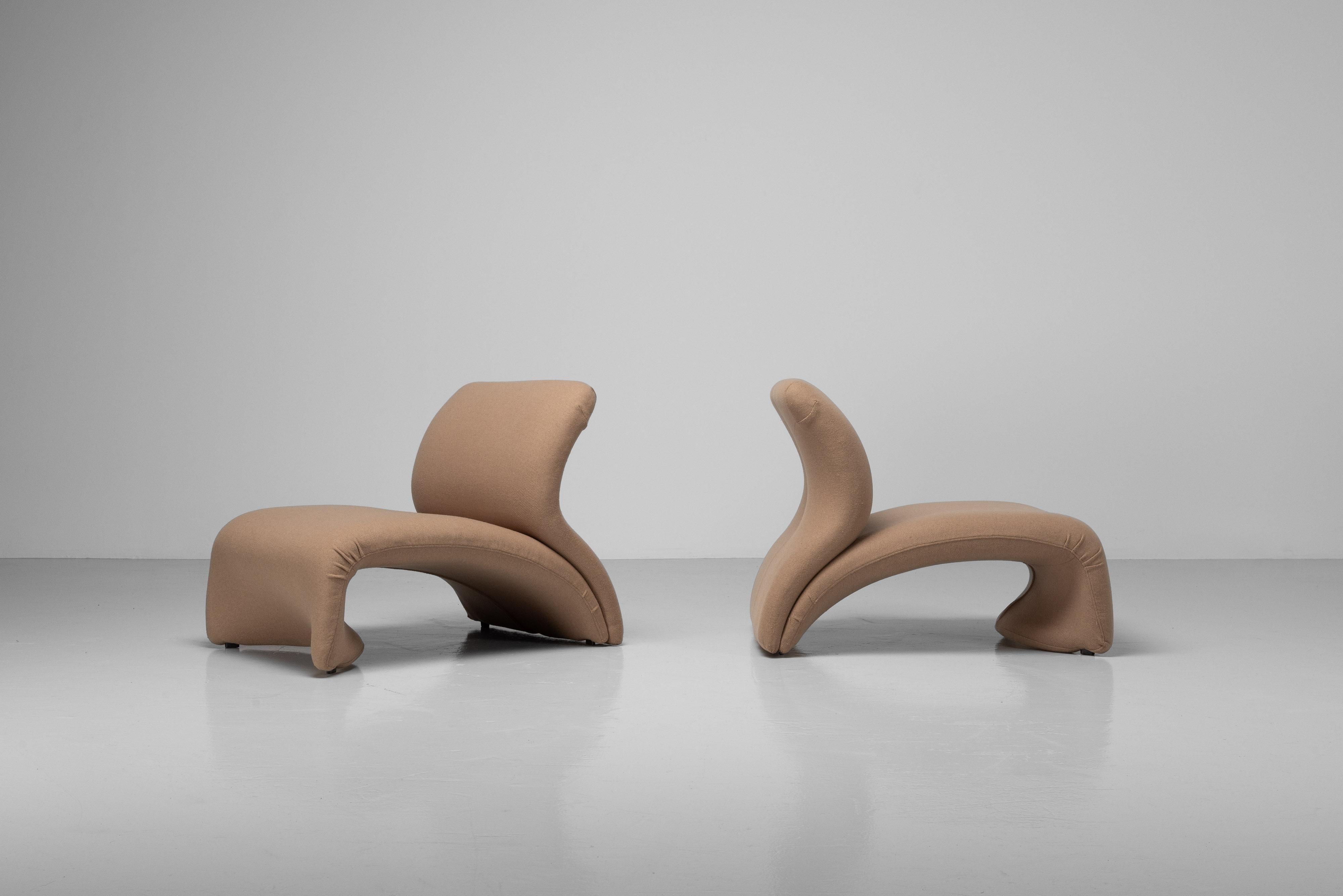 Mid-Century Modern Kwok Hoi Chan Chaises longues Kaïdo Steiner France 1968 en vente