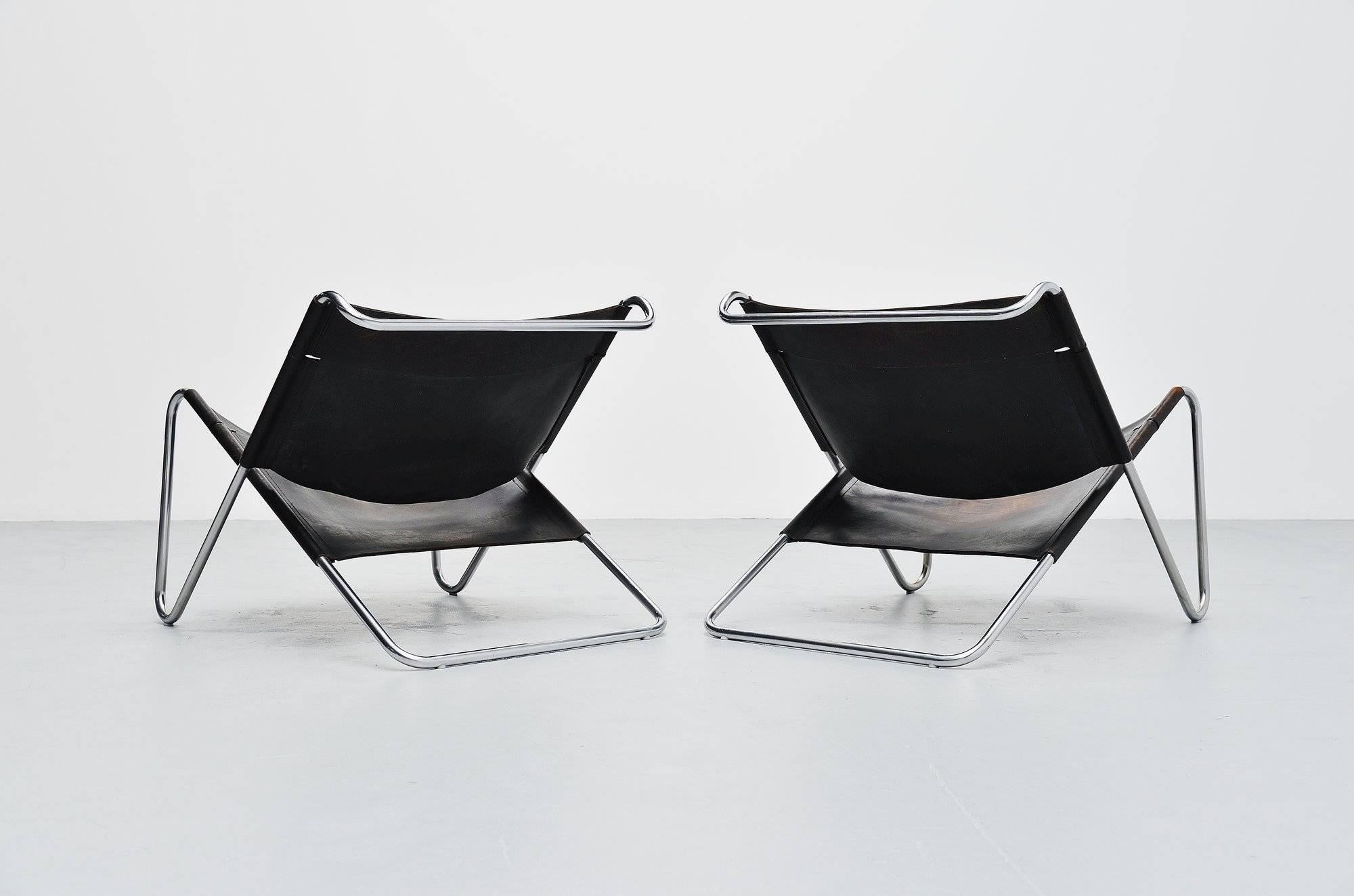 Mid-Century Modern Kwok Hoi Chan Lounge Chairs SZ15 ‘T Spectrum, 1973