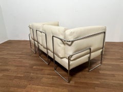 Kwok Hoi Chan Loveseat Sofa for Steiner, France, Circa 1960s