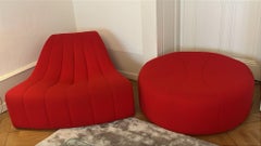 Kwok Hoï CHAN Red wool cloth Ottoman STEINER Édition Labeled