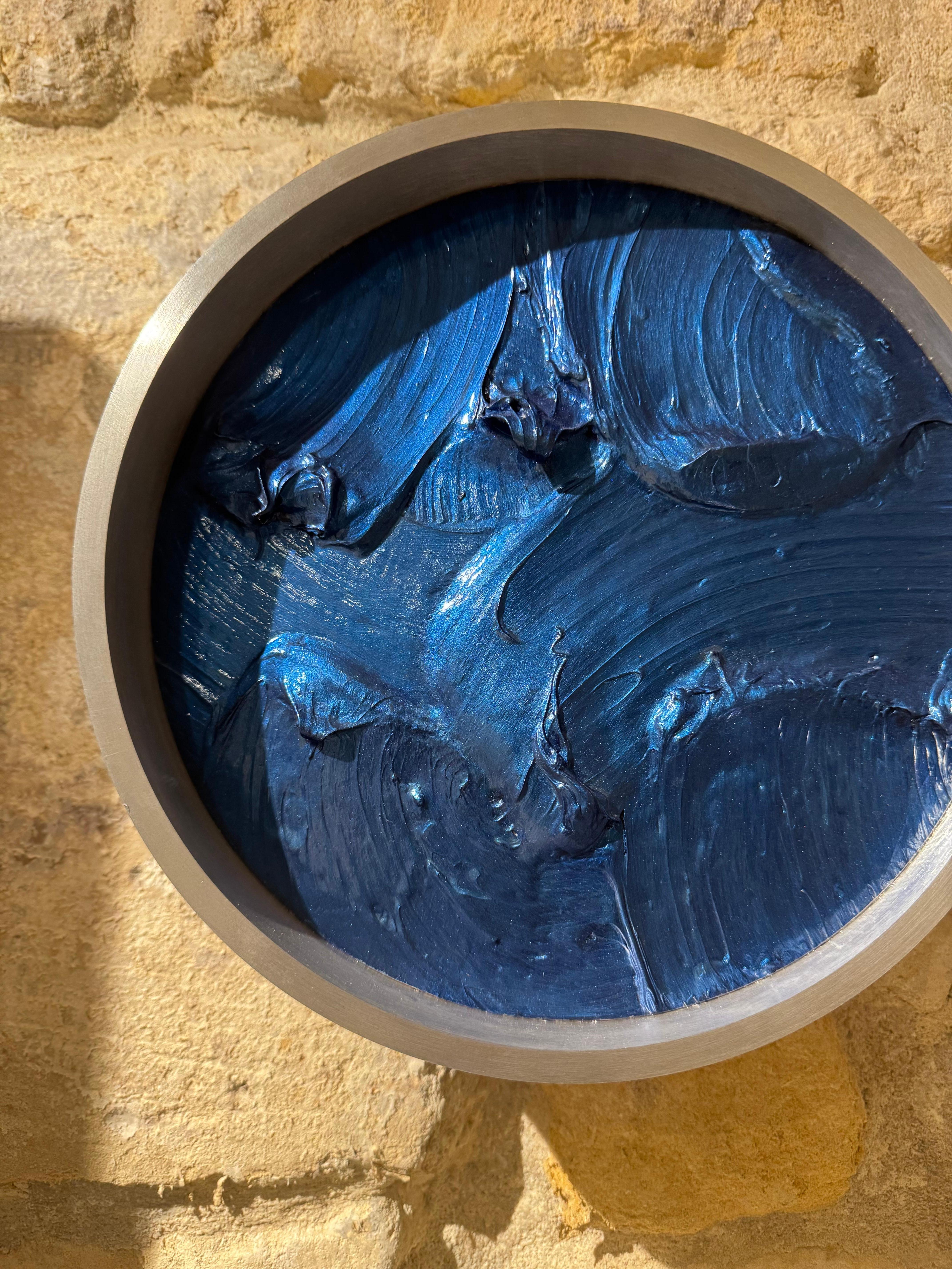 Pearlescent Wave - Teal Blue For Sale 2