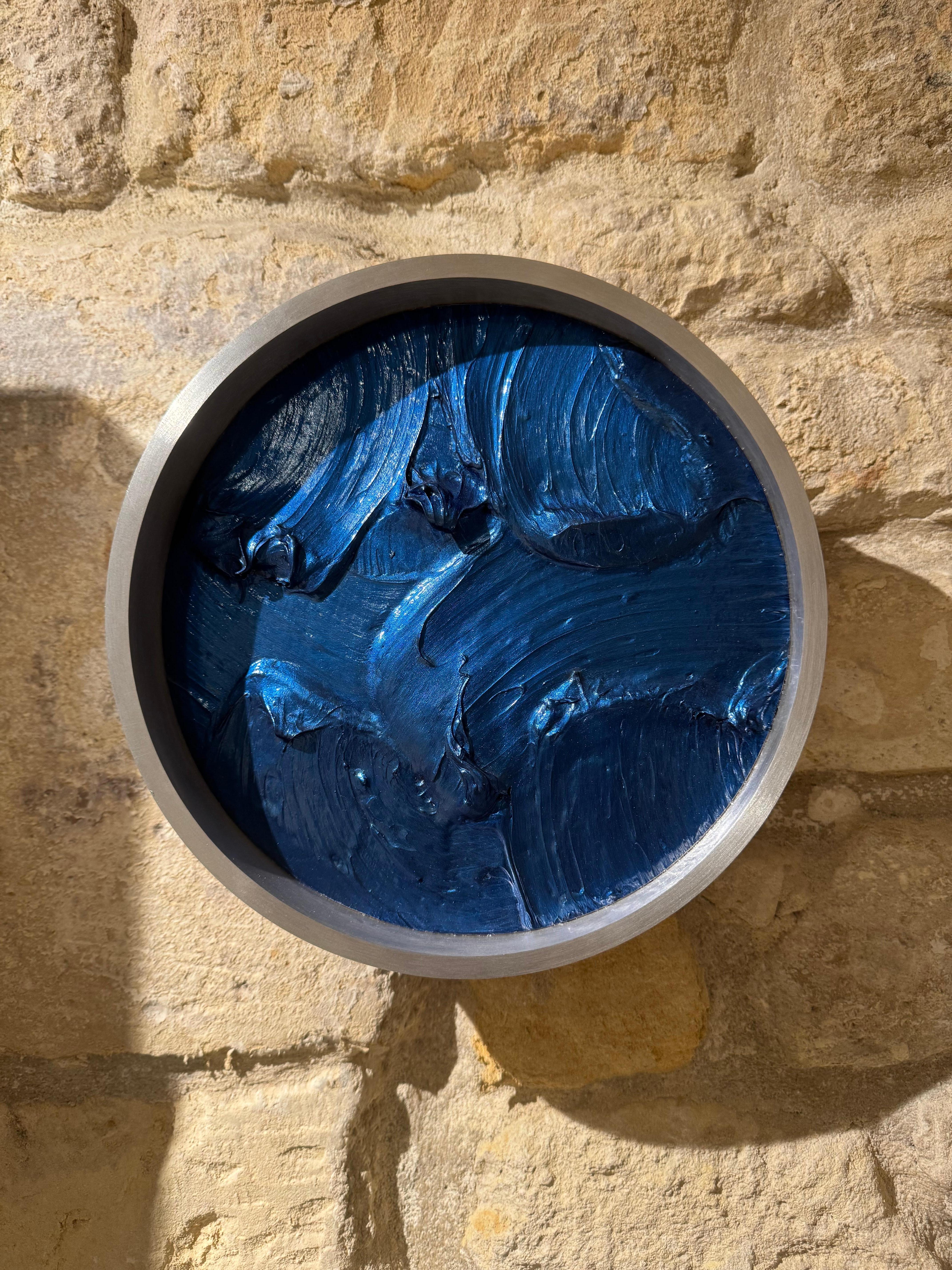 Pearlescent Wave - Teal Blue For Sale 4