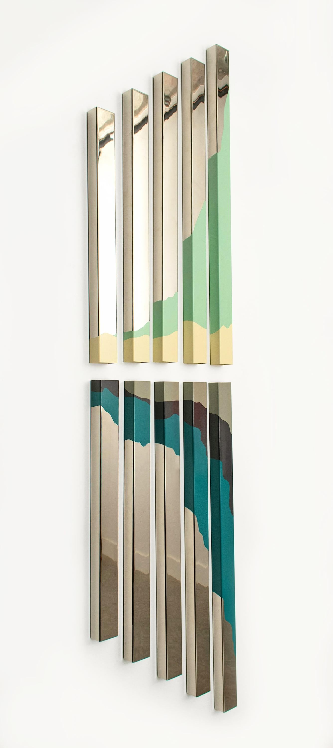 As Above, So Below - Beige Abstract Sculpture by KX2: Ruth Avra + Dana Kleinman