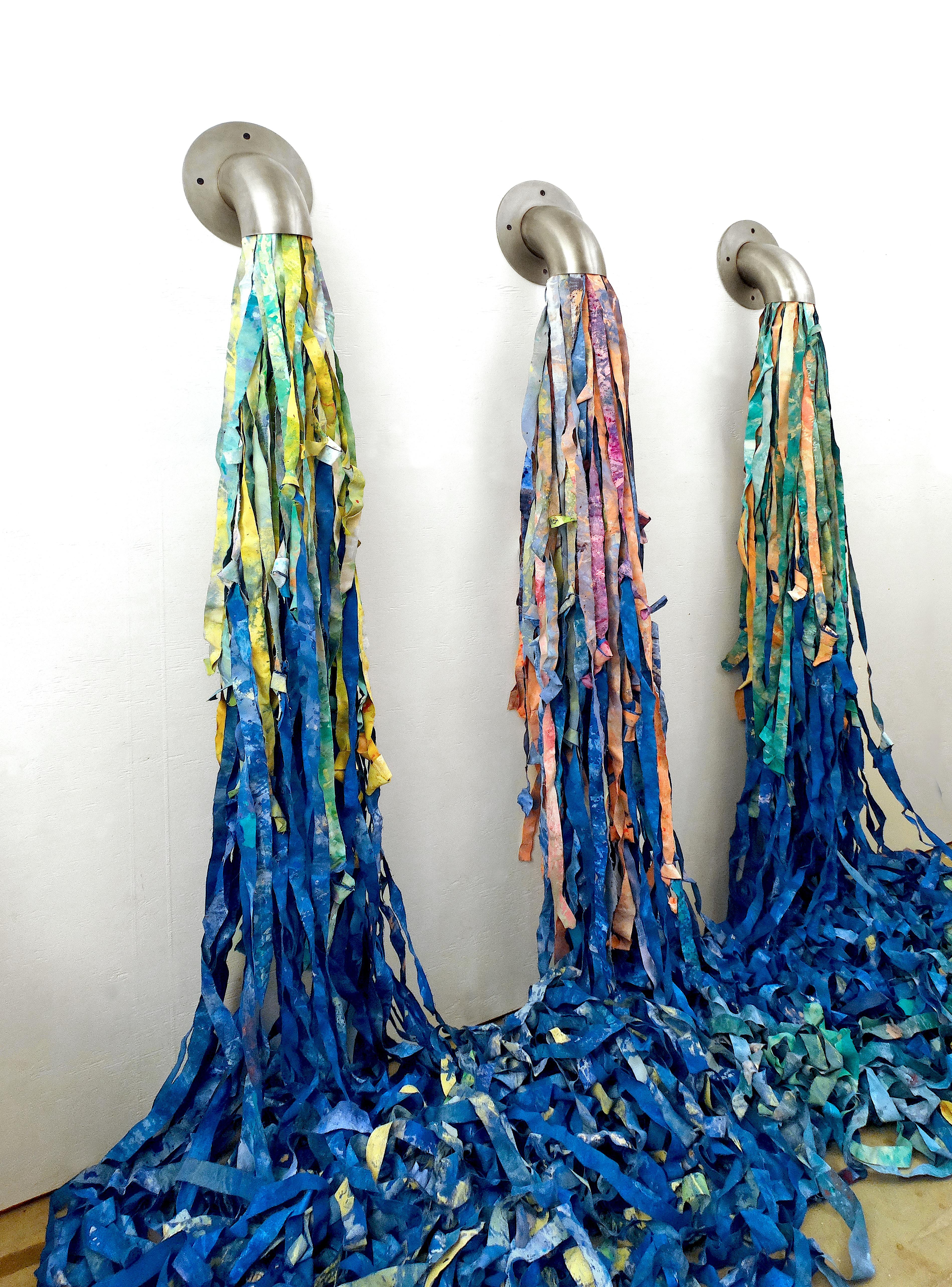 Bent Pipe Obstructions - Sculpture by KX2: Ruth Avra + Dana Kleinman