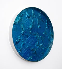 Wall Sculpture by artists KX2 "Onde, Adriatic" (polished stainless steel)