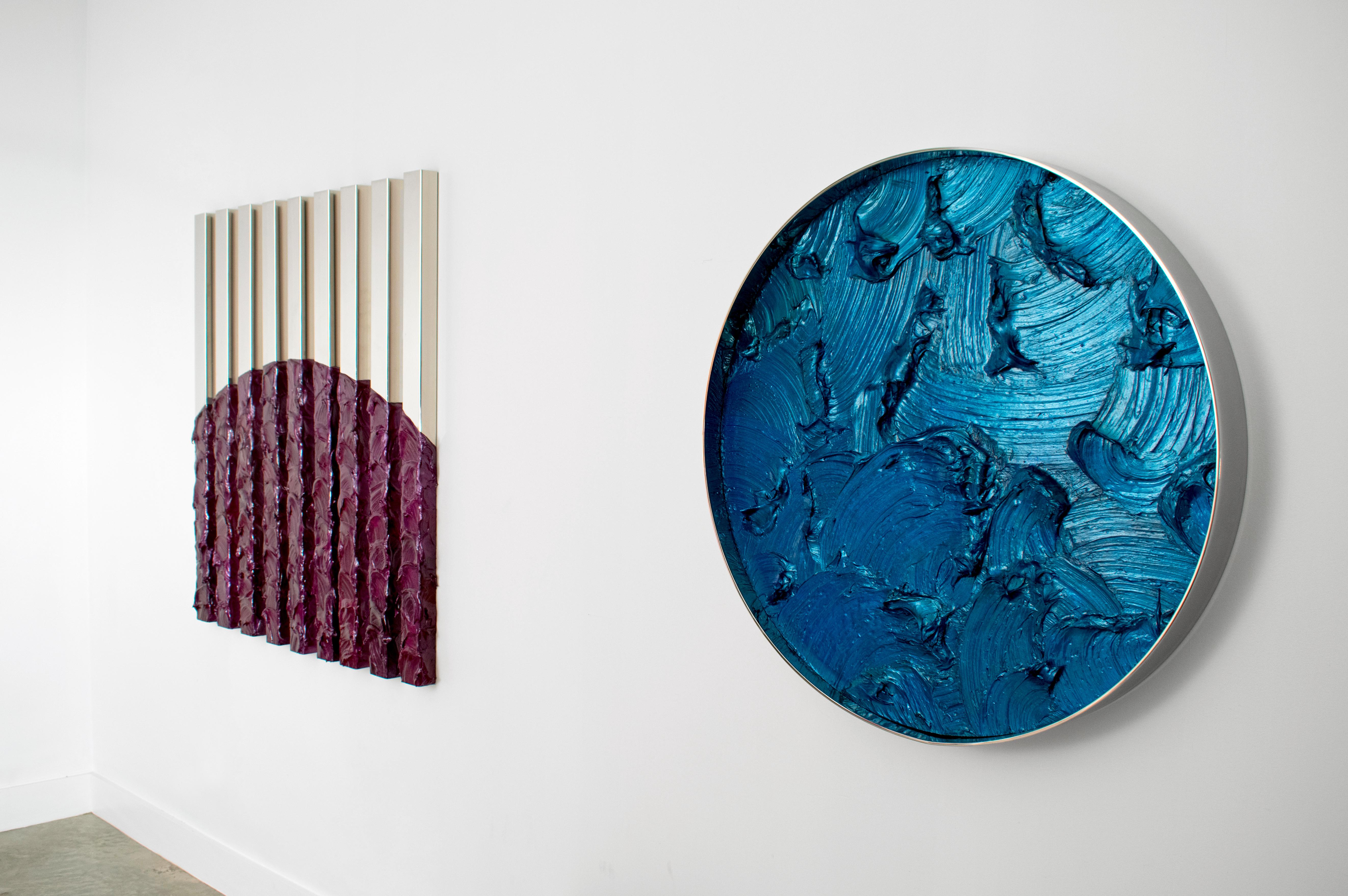 Onde, Adria (Blau), Abstract Sculpture, von KX2: Ruth Avra + Dana Kleinman