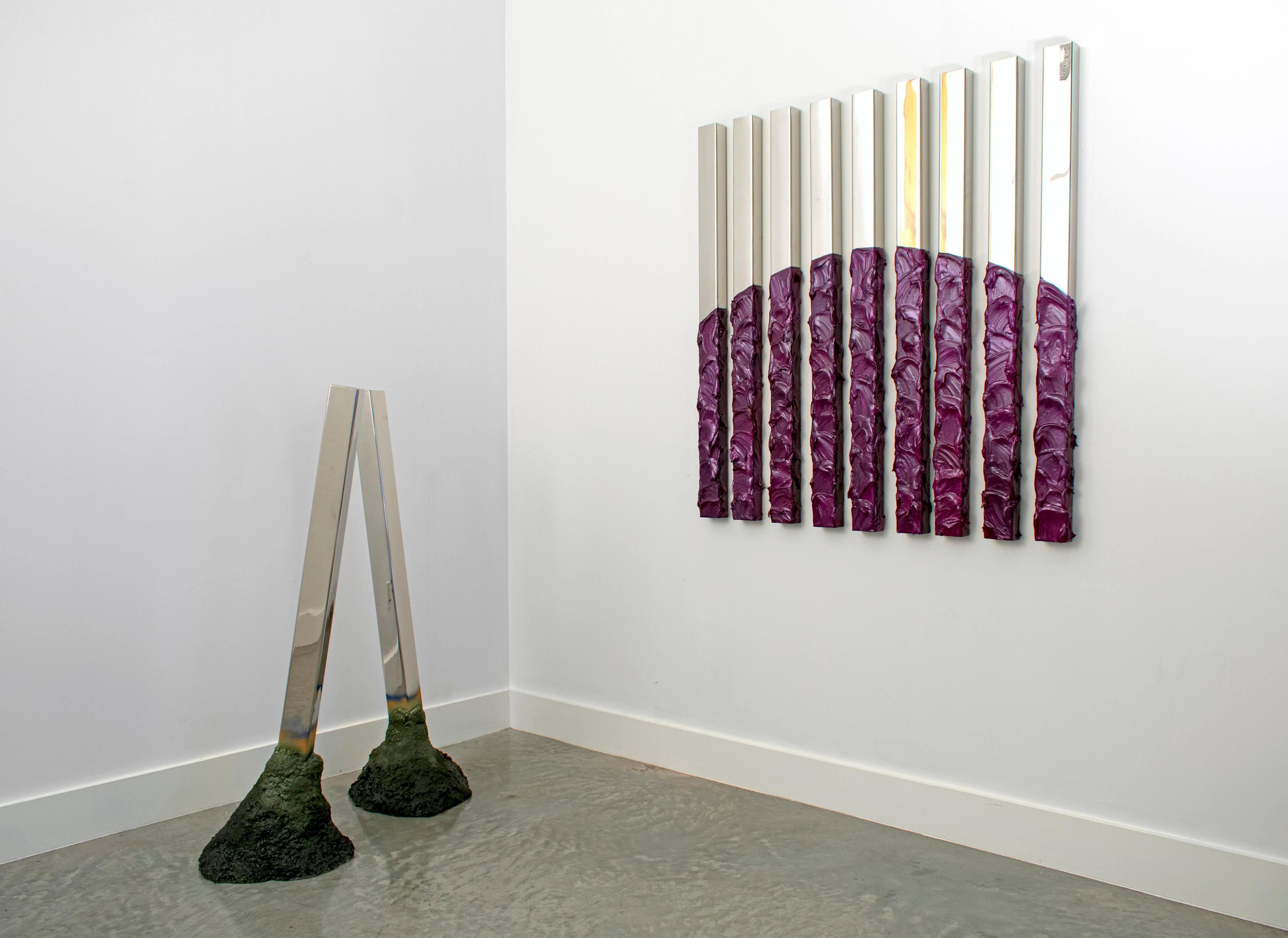 Tide Markers freestanding - Sculpture by KX2: Ruth Avra + Dana Kleinman