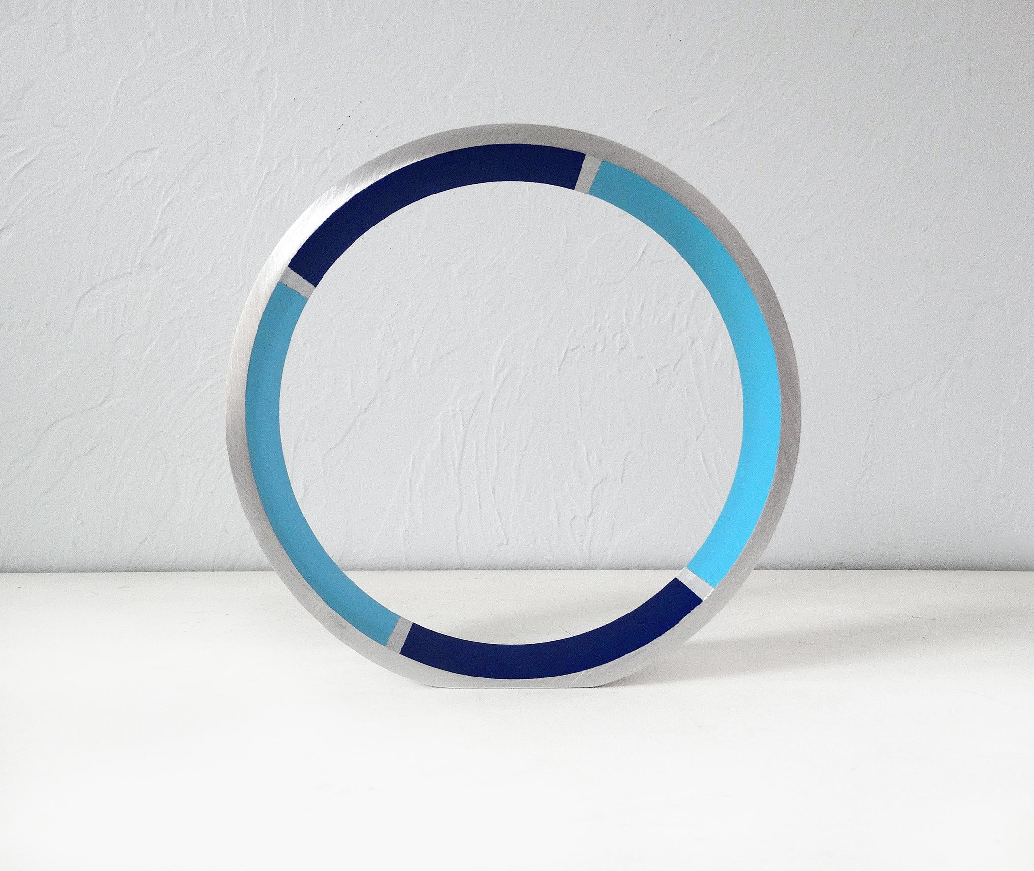 KX2: Ruth Avra + Dana Kleinman Abstract Sculpture - Transection (blue/dark blue)