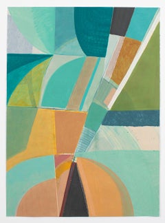 "Fractured" 2025 acrylic on watercolor paper
