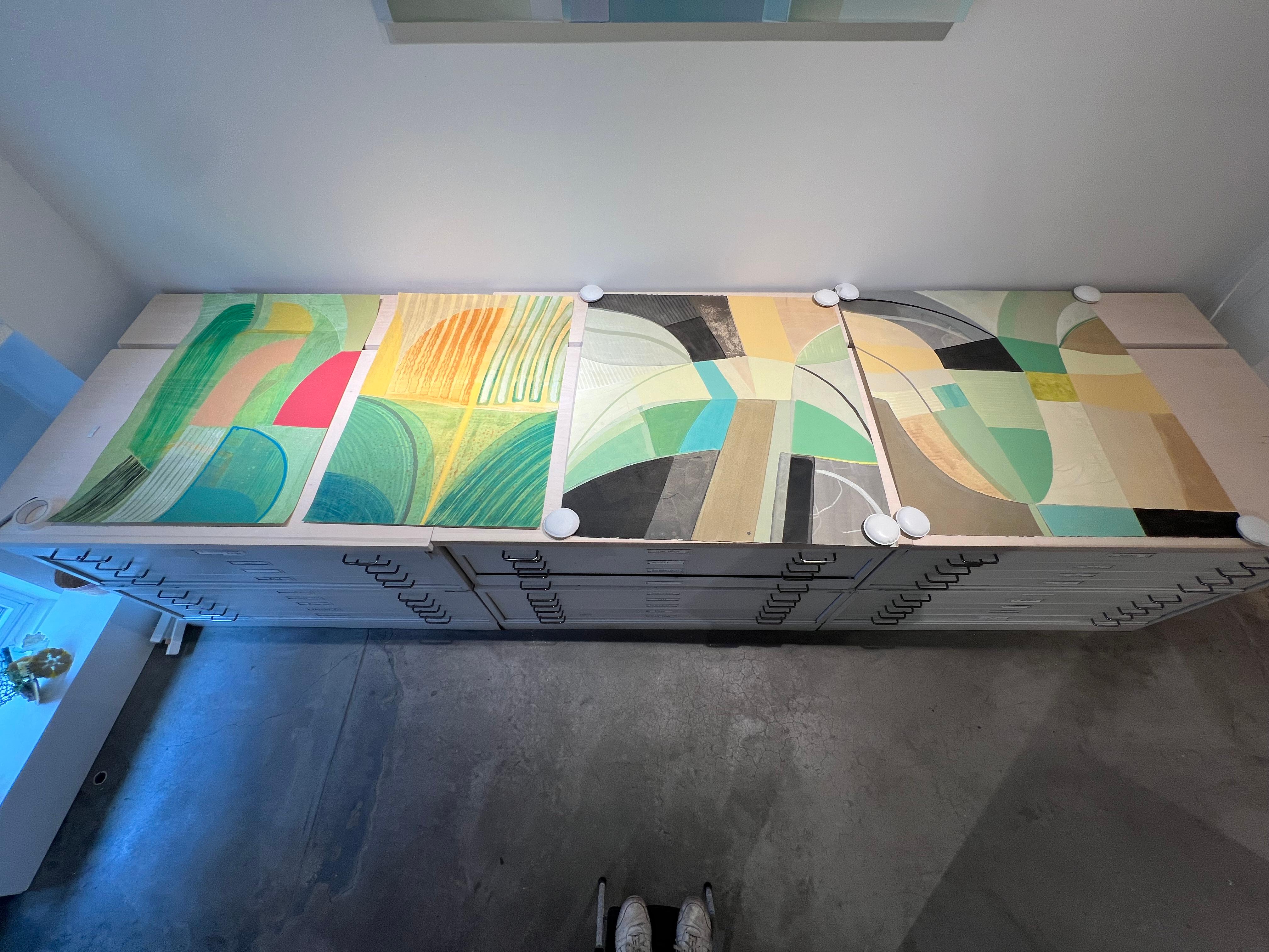 Ky Anderson „Fallen Parts 24,1“ 2024 Acryl auf Papier im Angebot 4
