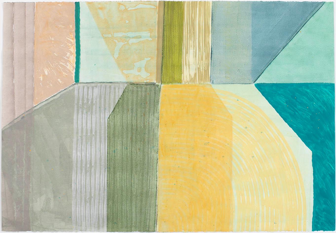 Ky Anderson "Land 25.4" 2025 acrylic on watercolor paper