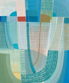 Ky Anderson "Light Tunnel" - Abstract Geometric Painting on Canvas