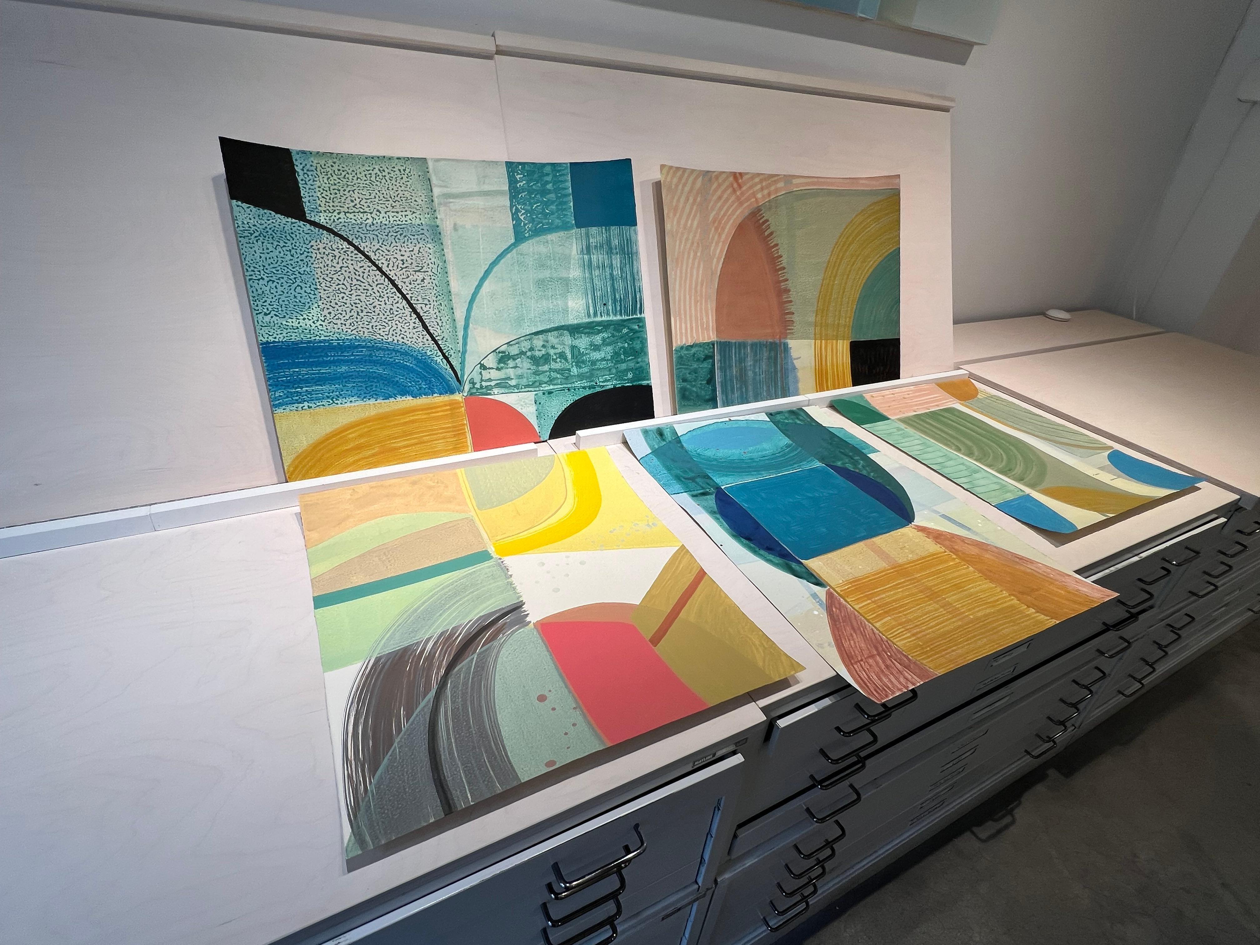 Ky Anderson „Swish“ 2024 Acryl auf Papier im Angebot 2