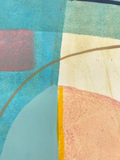"Peek" 2025 acrylic on watercolor paper