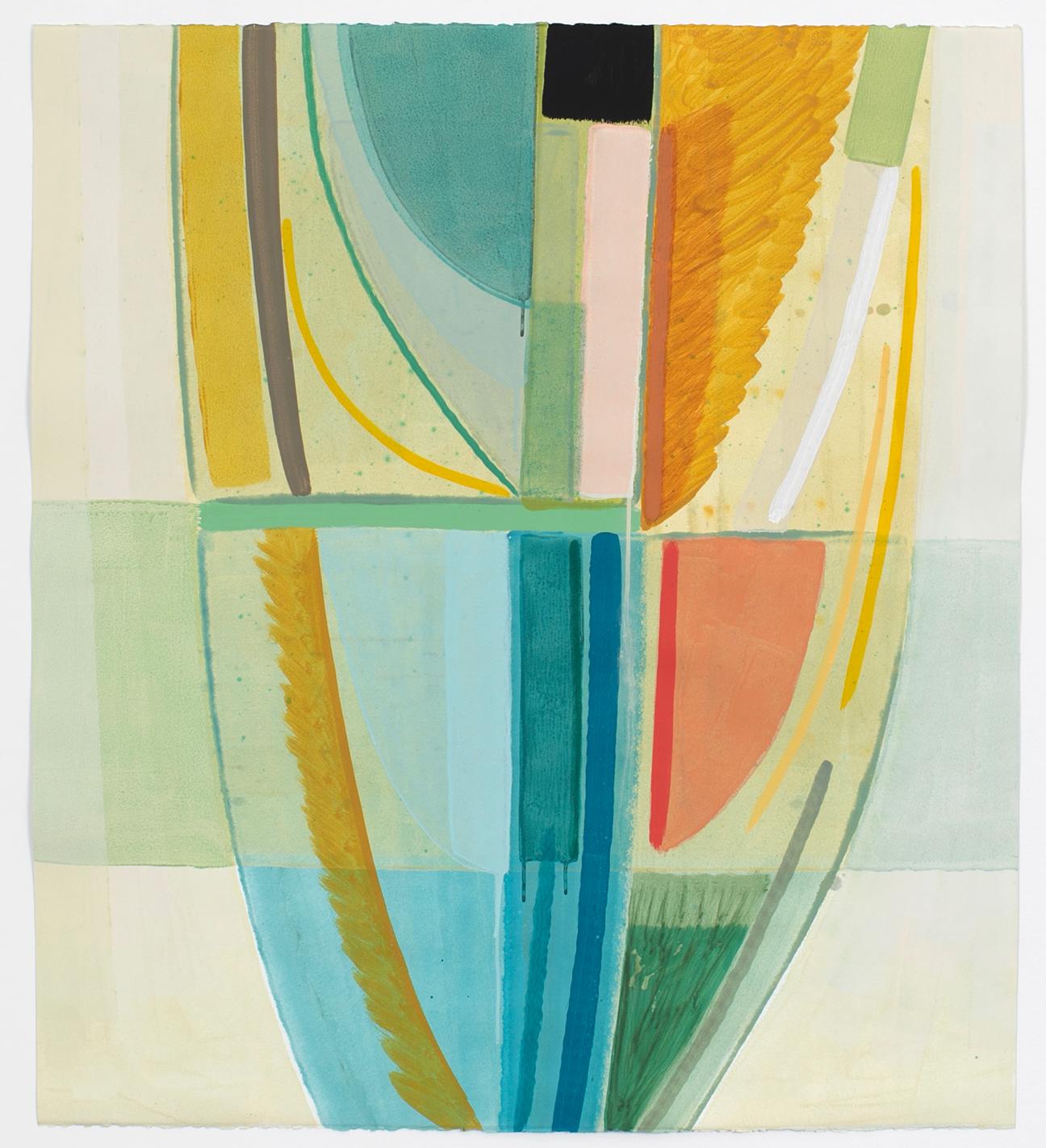 Ky Anderson Abstract Painting – "Sämling 25.11" 2025 Acryl auf Aquarellpapier