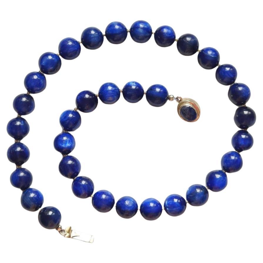 Kyanite Beaded Necklace  For Sale