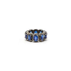 Kyanite Diamond Tiara Ring