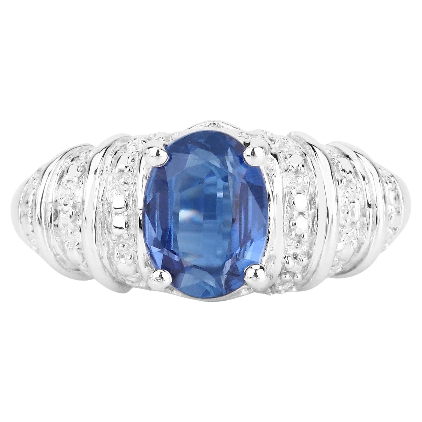 Kyanite Ring 1.39 Carats Sterling Silver For Sale