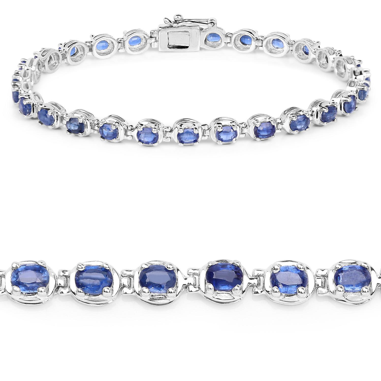 Contemporaneo Bracciale Tennis in Kyanite 7 Carati - Argento Sterling in vendita