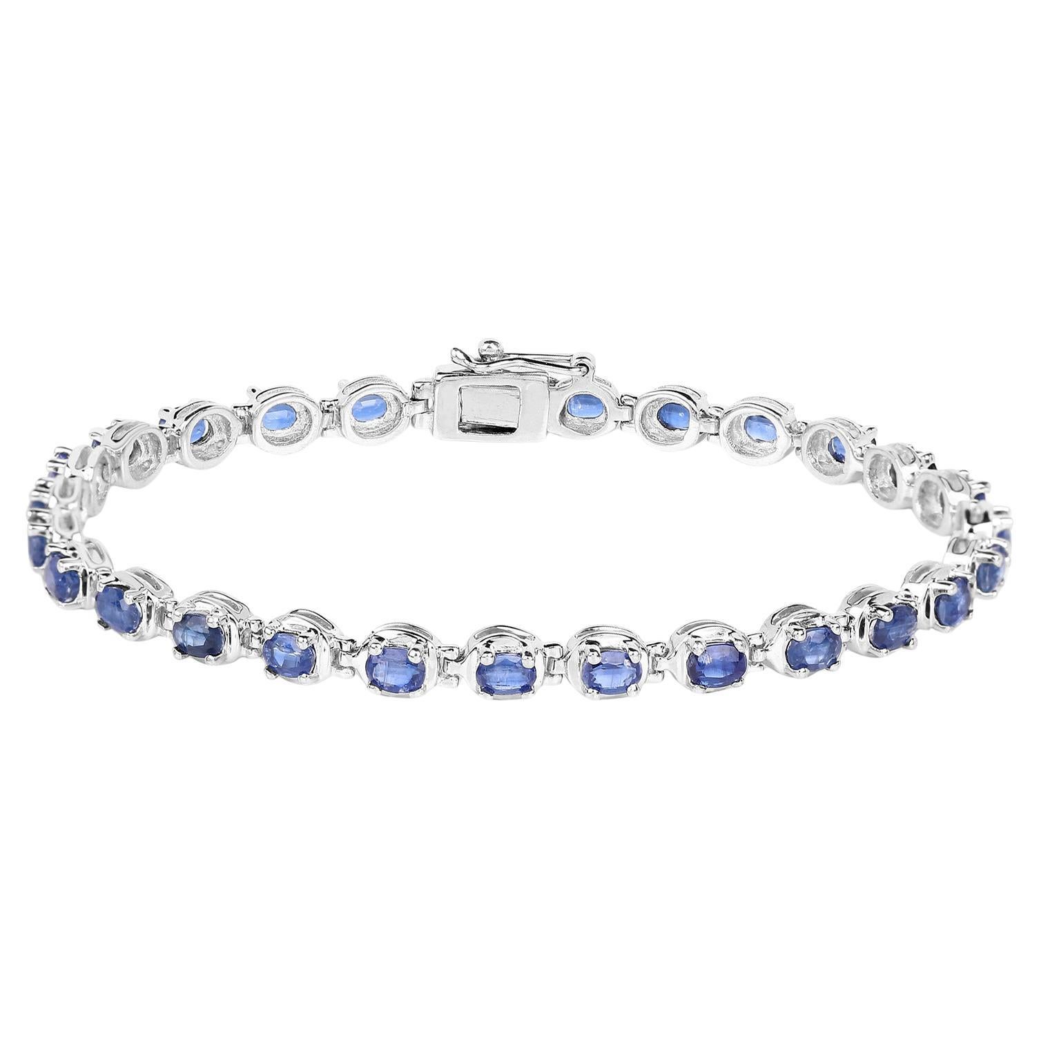 Bracciale Tennis in Kyanite 7 Carati - Argento Sterling in vendita