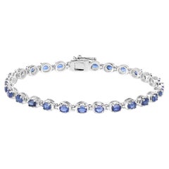 Kyanite Tennis Bracelet 7 Carats Sterling Silver