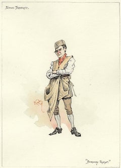 (KYD) - DICKENS - Simon Tappertit (from Barnaby Rudge) - ORIGINAL SKETCH
