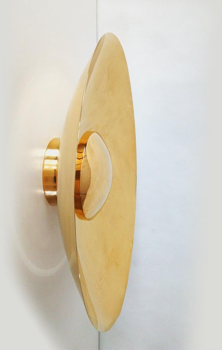 Kyer L - Solid Brass D39cm Wall Sconce by Candas Design In New Condition For Sale In REDA, 22