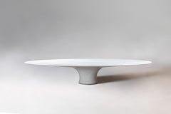 Kyknos Contemporary Marble Low Oval Table 36/190 by Angelo Alinea
